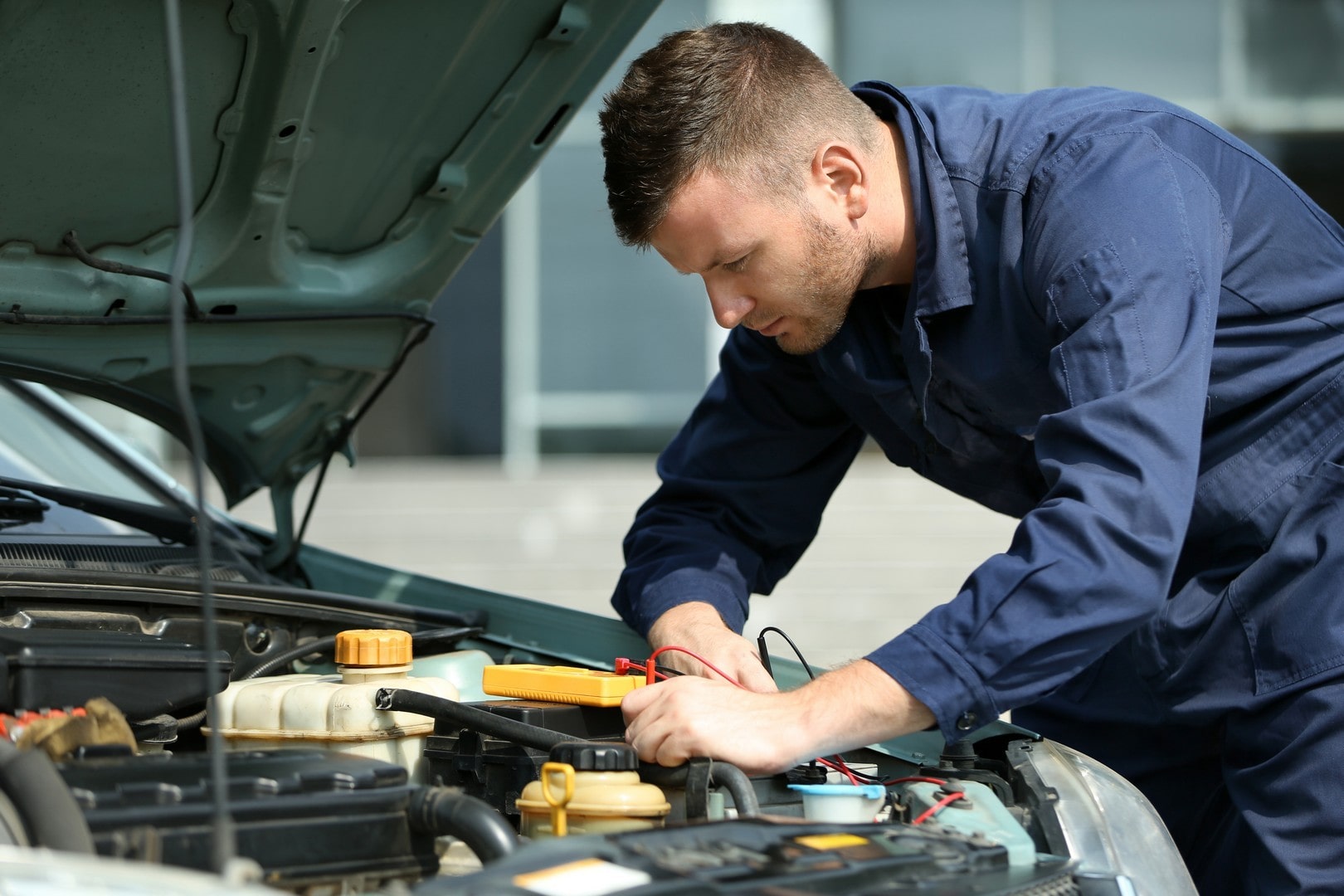 Mechanic working